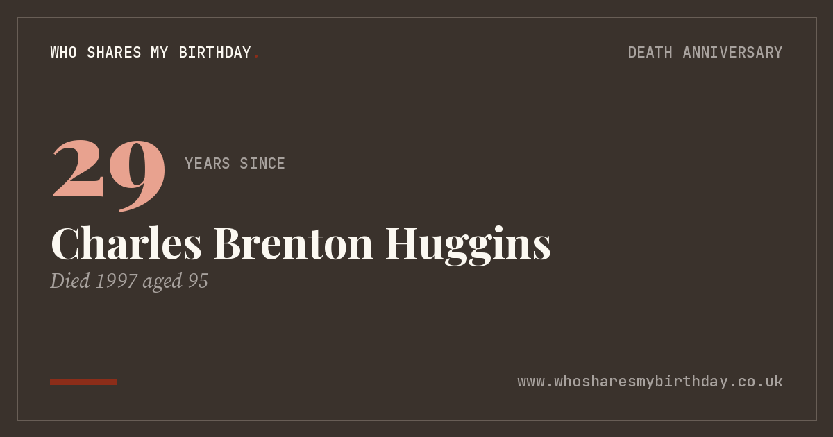 Charles Brenton Huggins