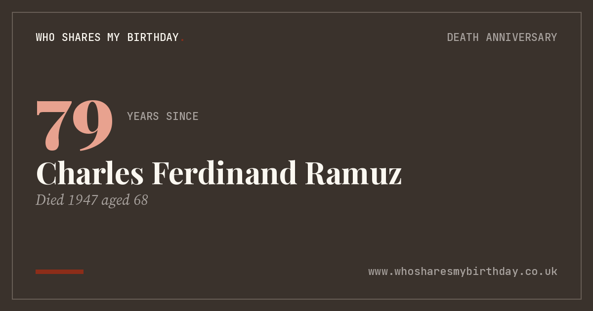 Charles Ferdinand Ramuz