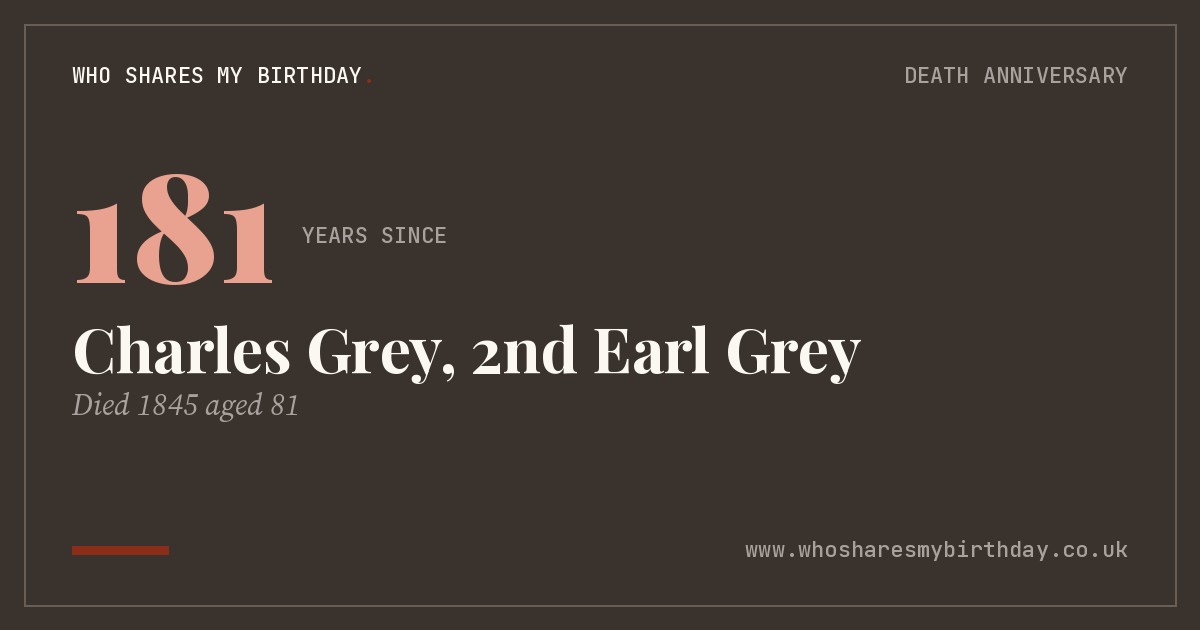 Charles Grey, 2nd Earl Grey