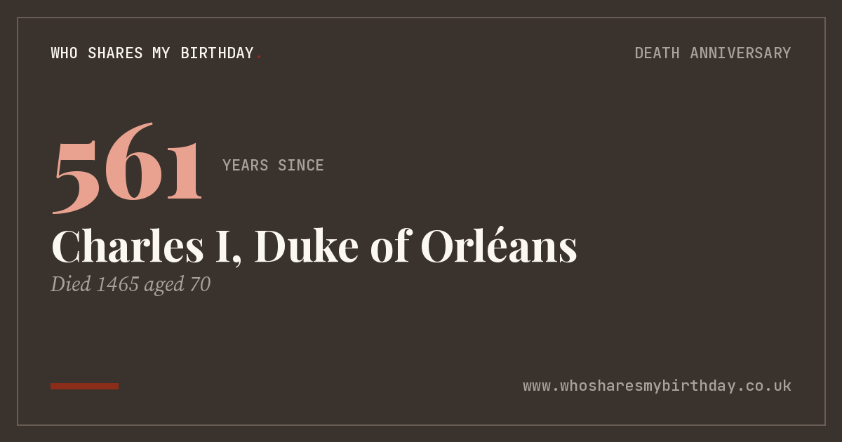 Charles I, Duke of Orléans