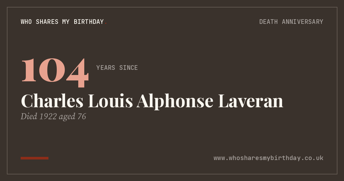 Charles Louis Alphonse Laveran