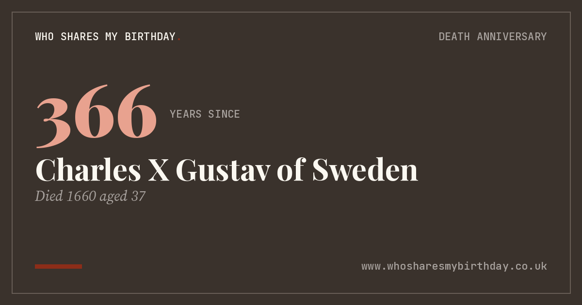 Charles X Gustav of Sweden