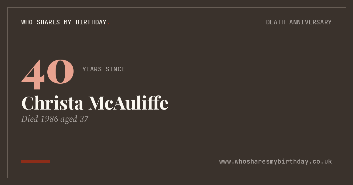 Christa McAuliffe
