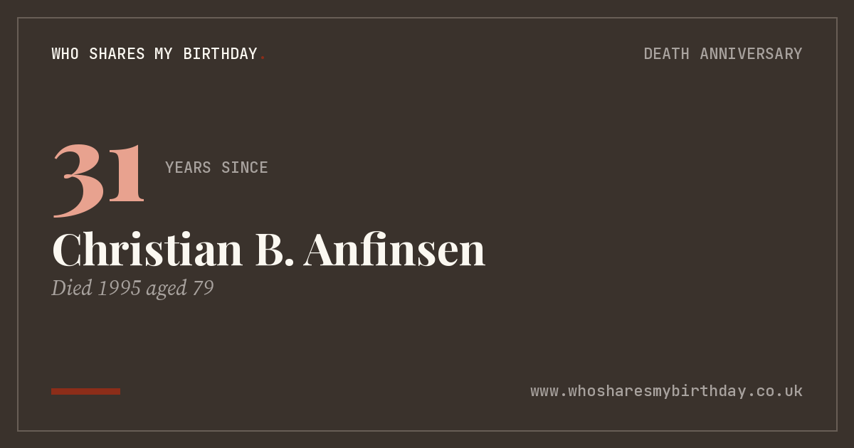 Christian B. Anfinsen