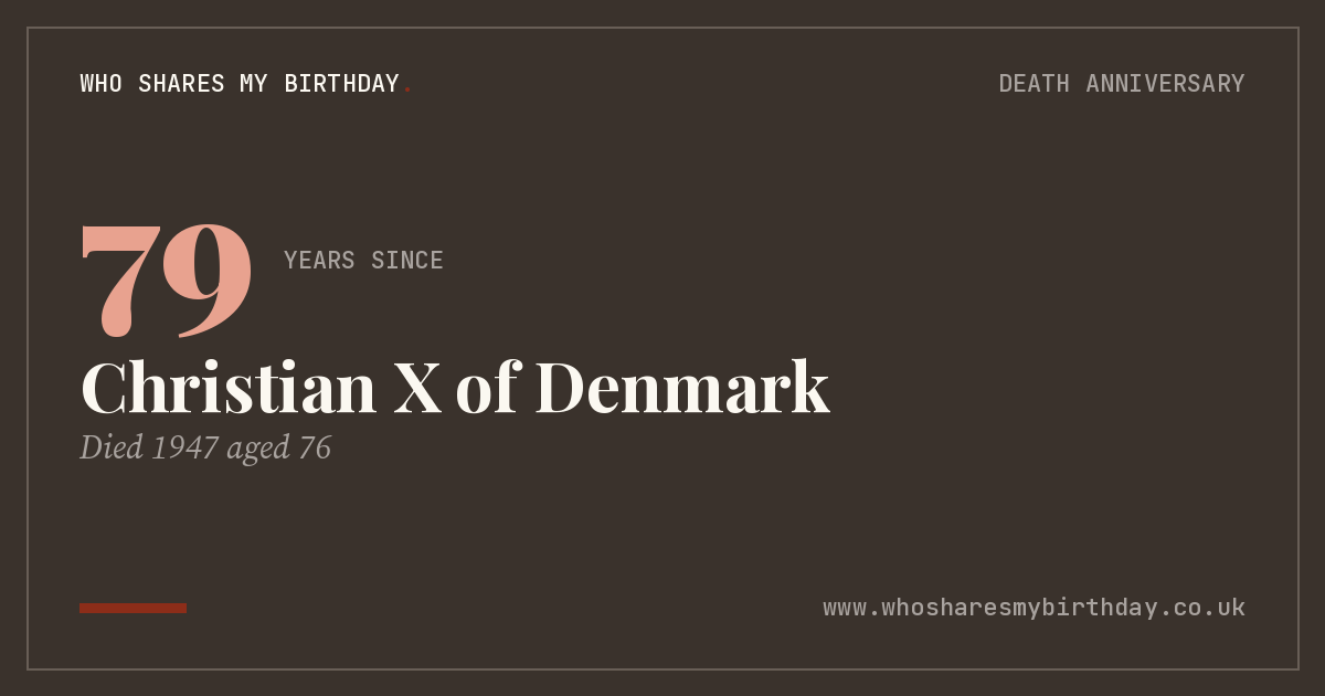 Christian X of Denmark