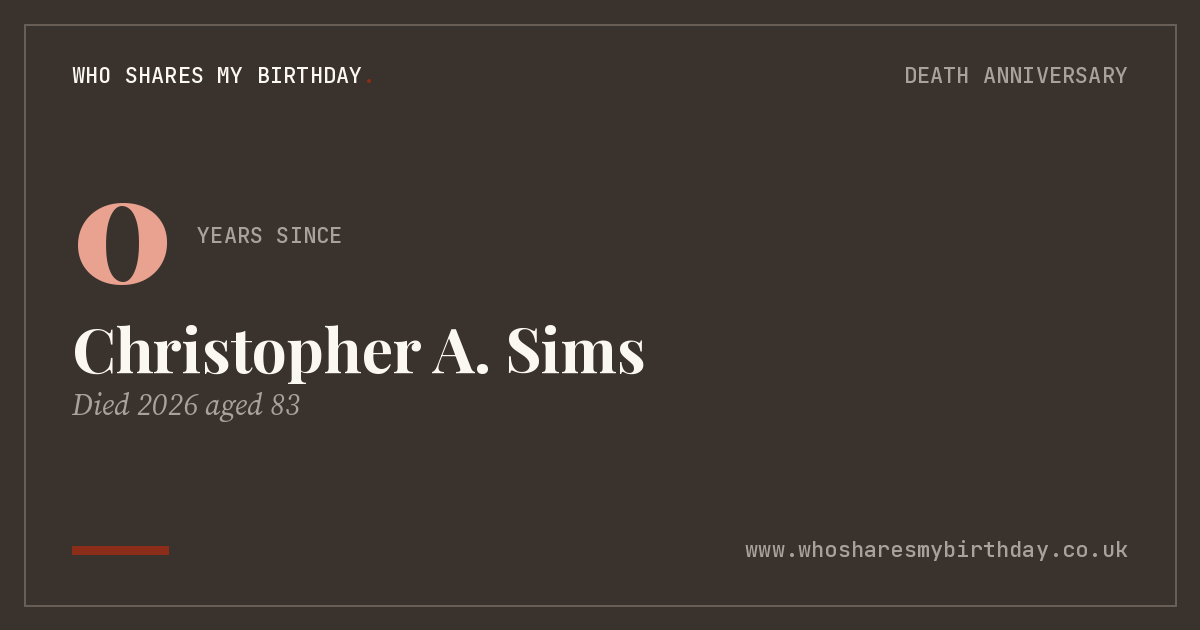 Christopher A. Sims