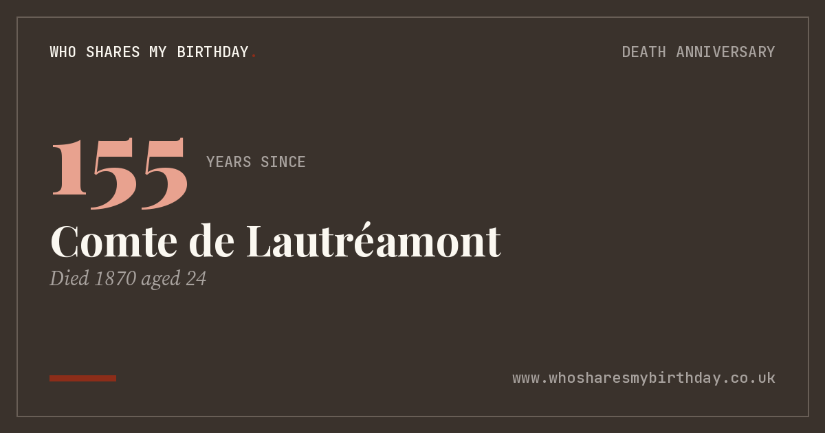 Comte de Lautréamont