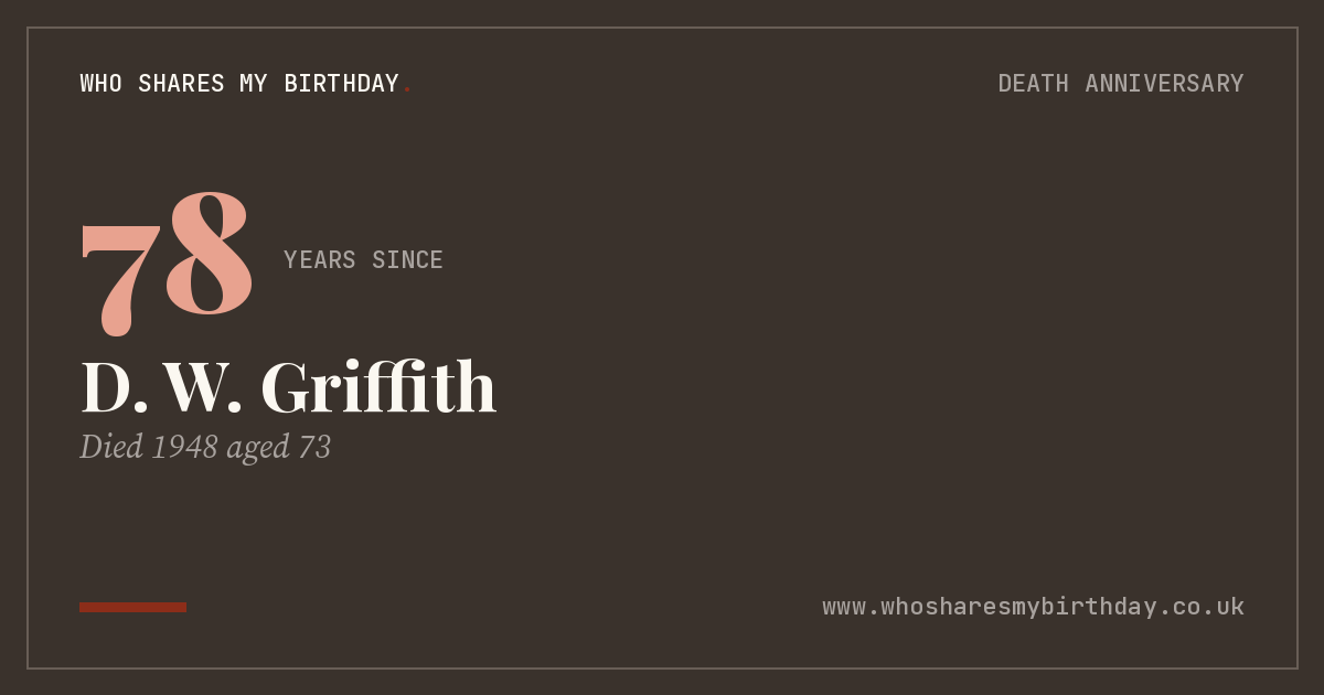 D. W. Griffith