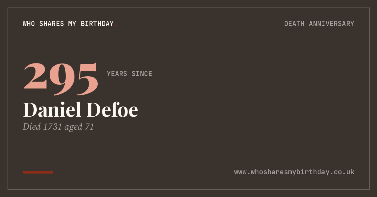 Daniel Defoe