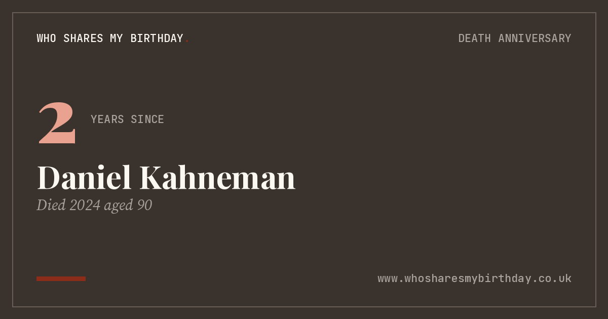 Daniel Kahneman
