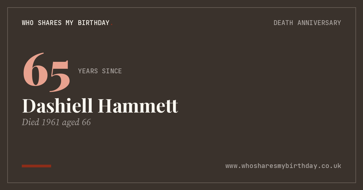 Dashiell Hammett