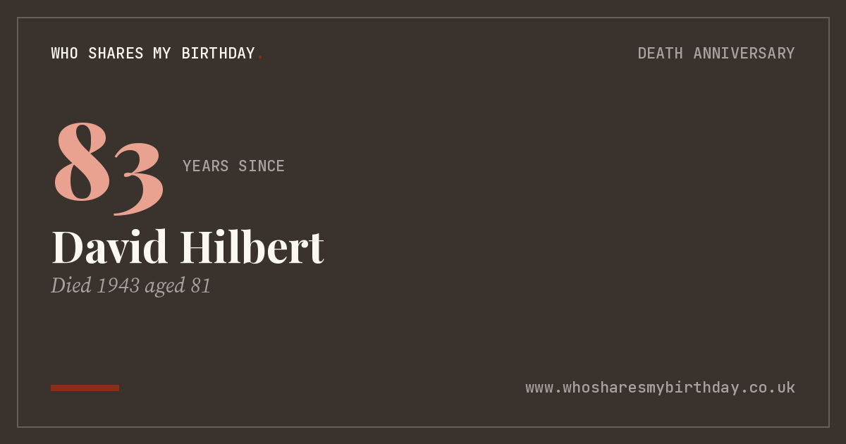 David Hilbert