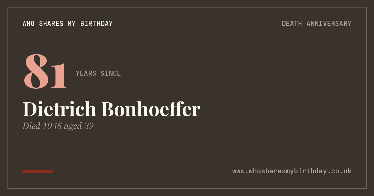 Dietrich Bonhoeffer