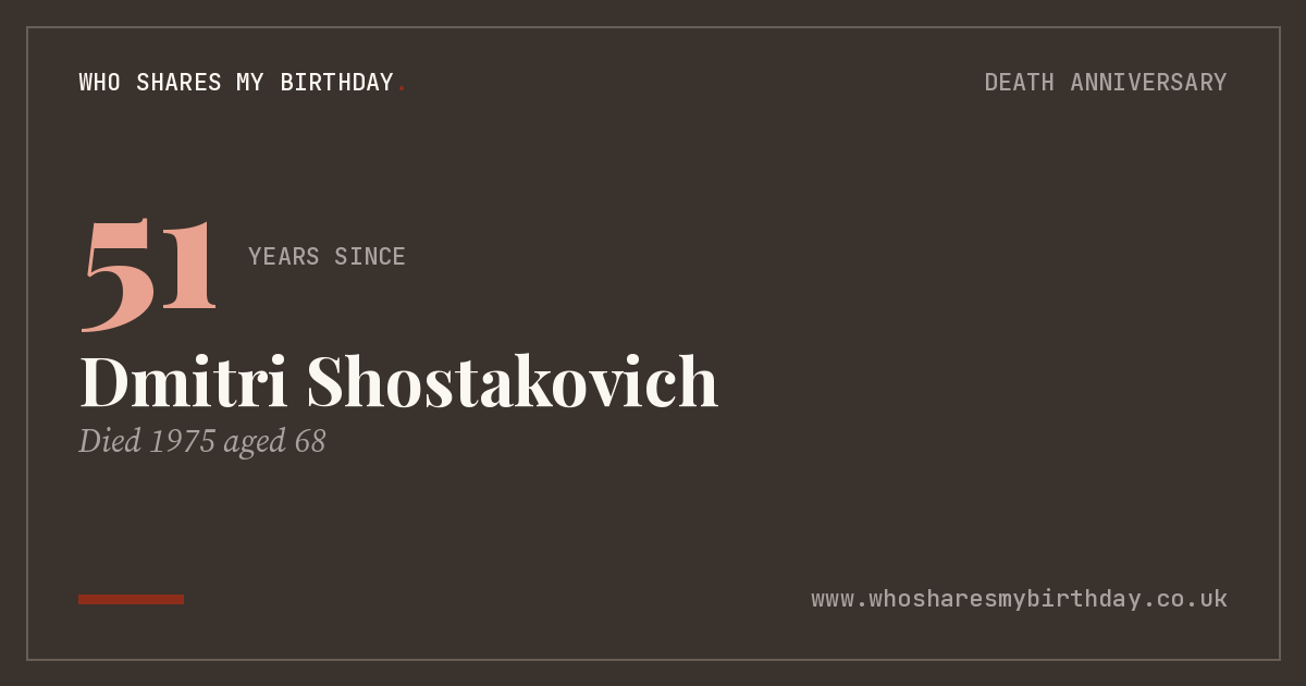 Dmitri Shostakovich