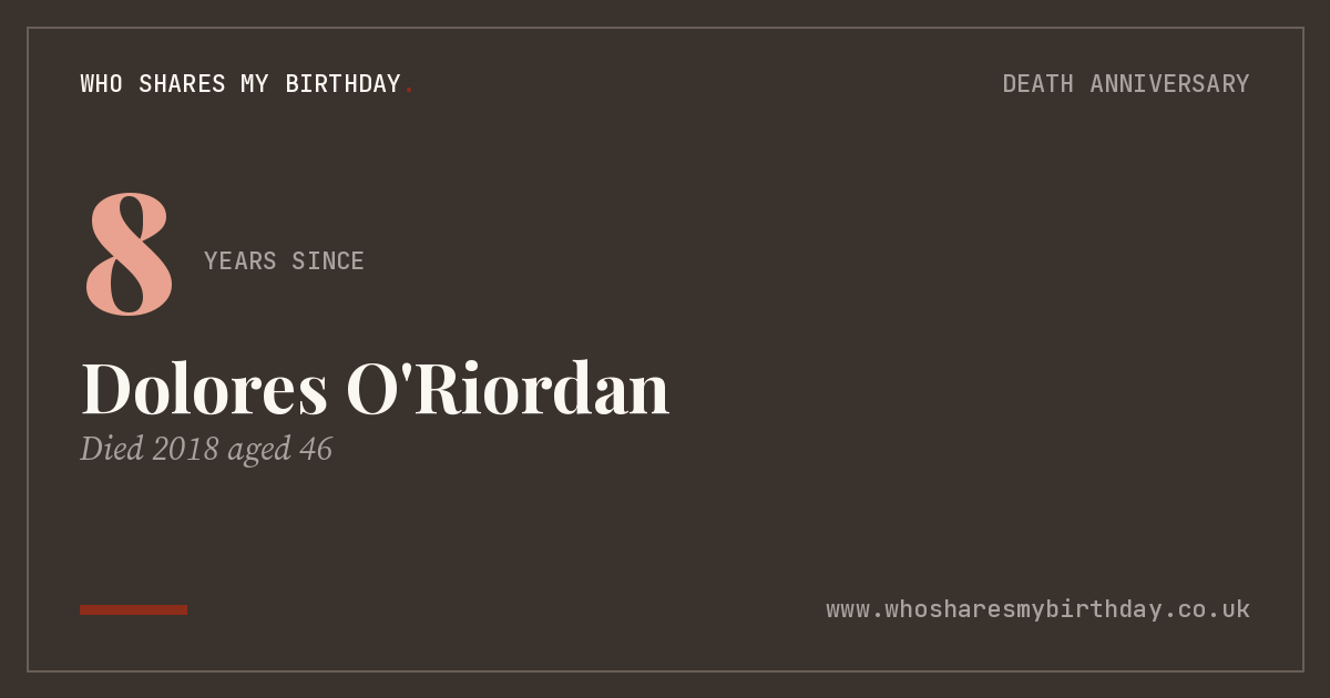 Dolores O'Riordan