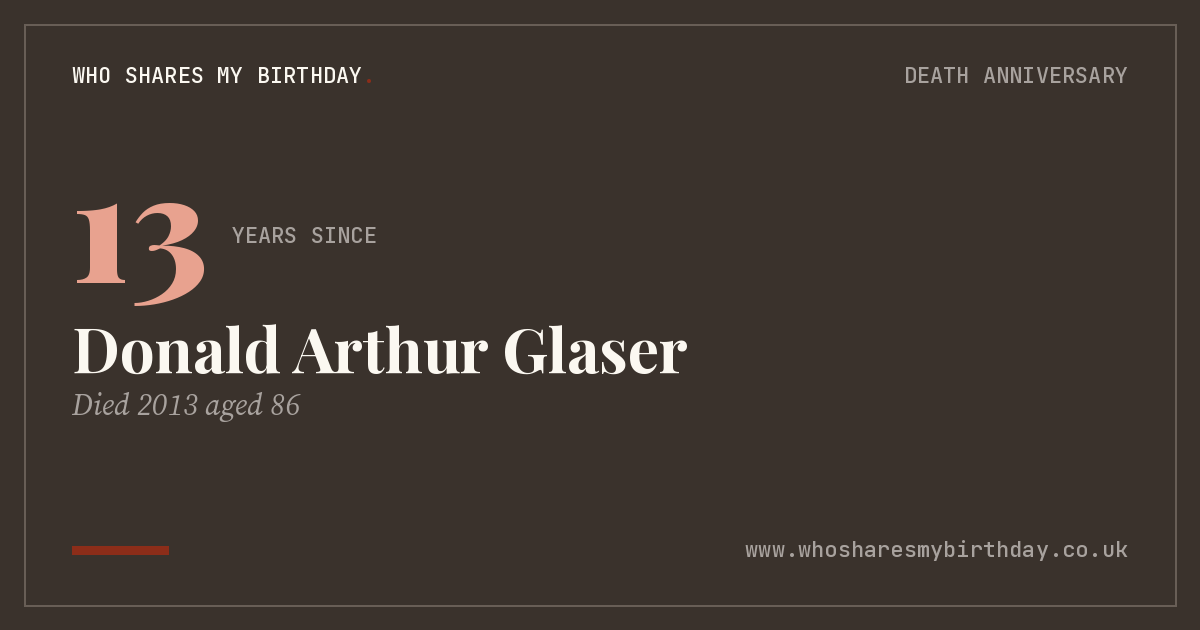 Donald Arthur Glaser