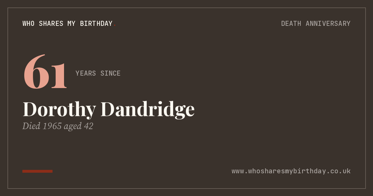 Dorothy Dandridge