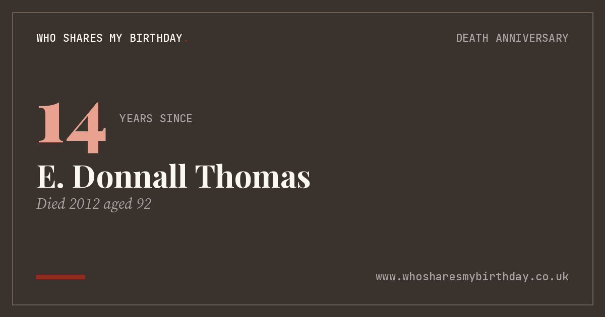 E. Donnall Thomas