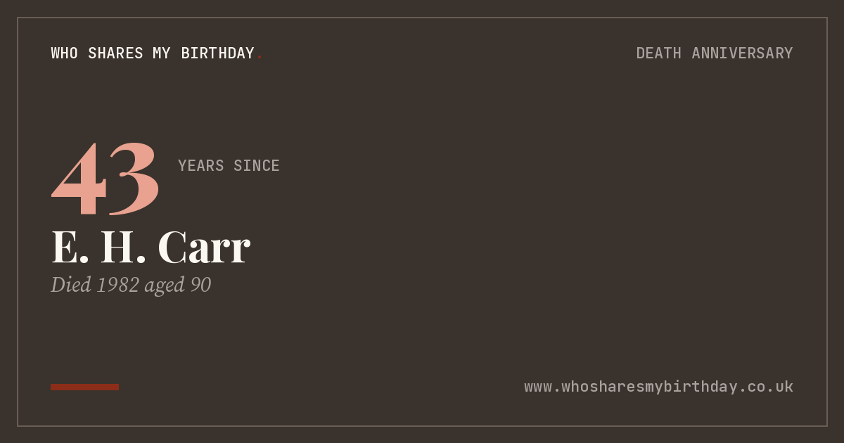 E. H. Carr