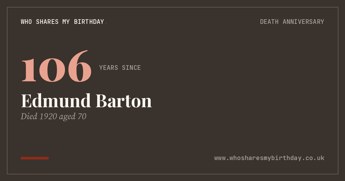Edmund Barton