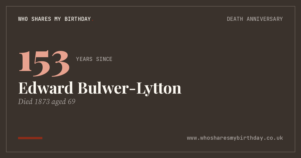 Edward Bulwer-Lytton