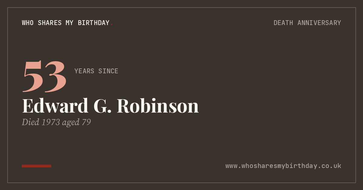 Edward G. Robinson