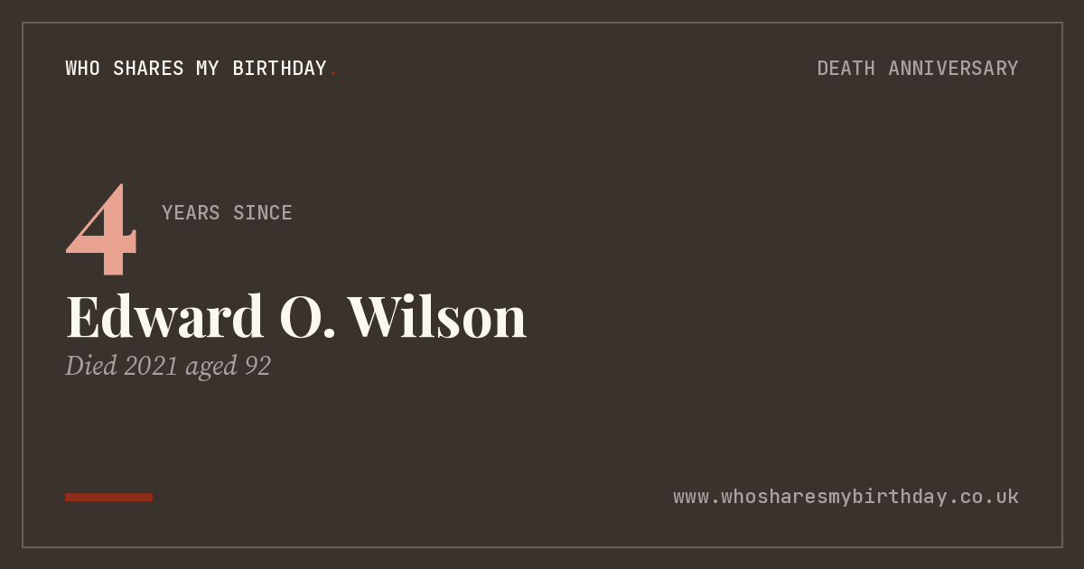 Edward O. Wilson
