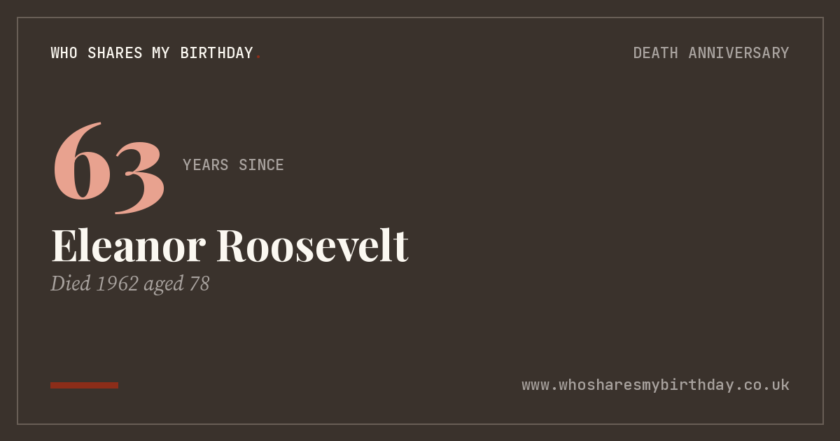 Eleanor Roosevelt