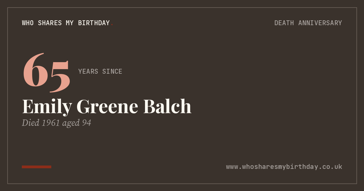 Emily Greene Balch