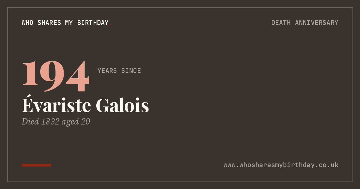 Évariste Galois