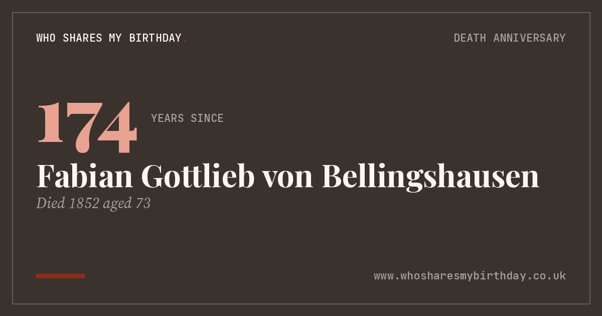 Fabian Gottlieb von Bellingshausen