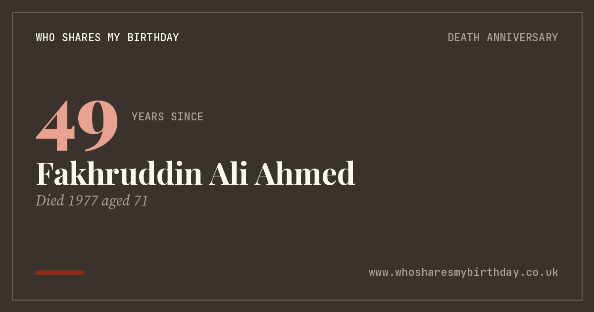 Fakhruddin Ali Ahmed