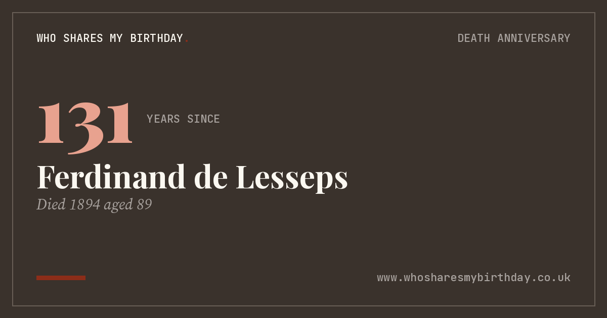 Ferdinand de Lesseps