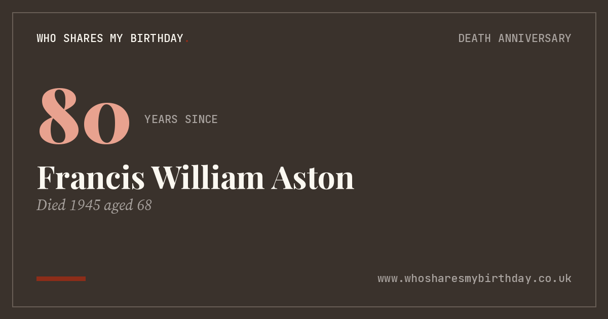Francis William Aston
