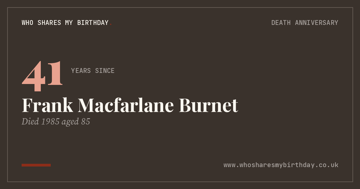 Frank Macfarlane Burnet