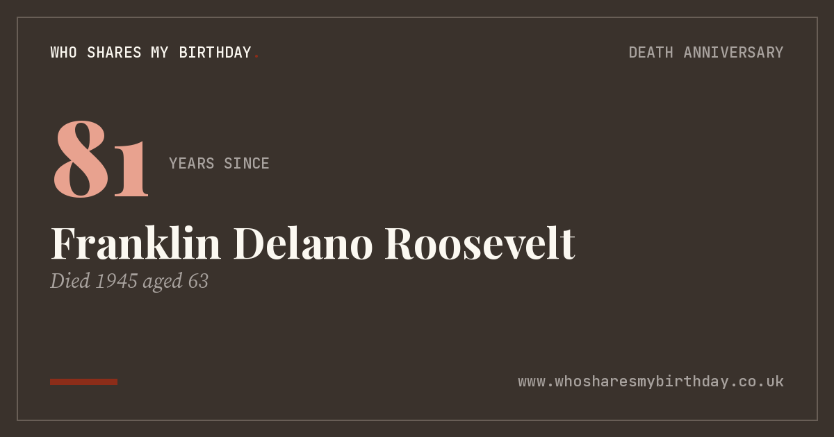 Franklin Delano Roosevelt