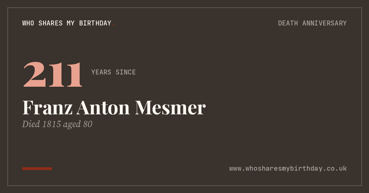 Franz Anton Mesmer