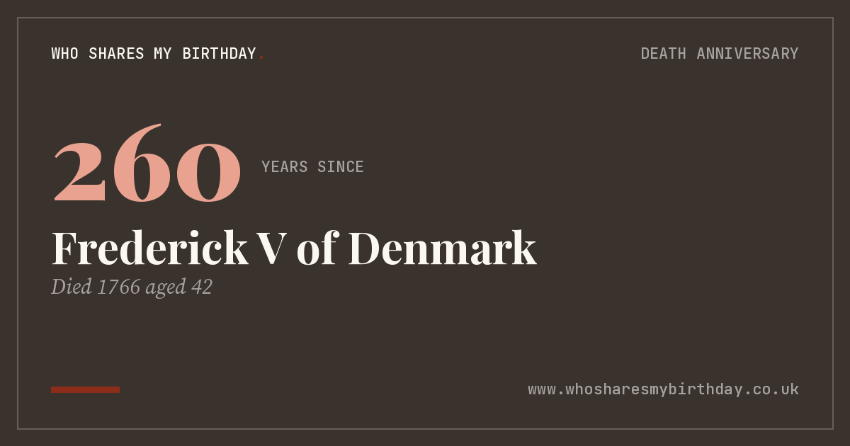 Frederick V of Denmark