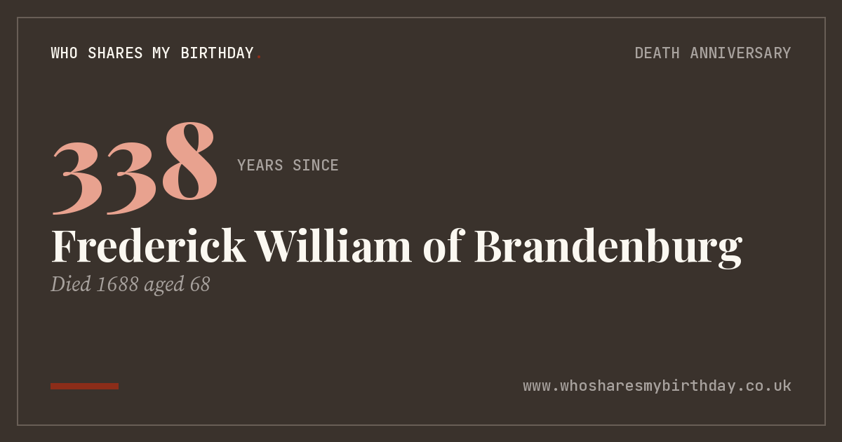 Frederick William of Brandenburg
