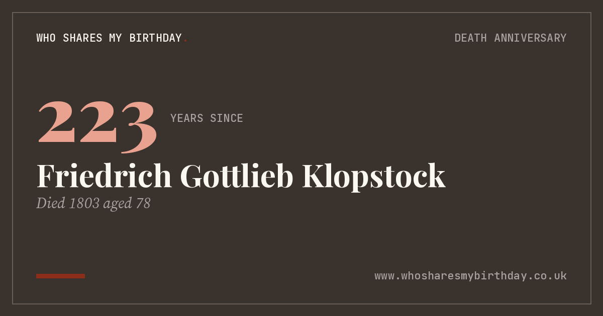 Friedrich Gottlieb Klopstock