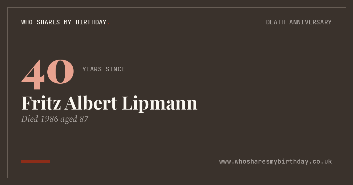 Fritz Albert Lipmann