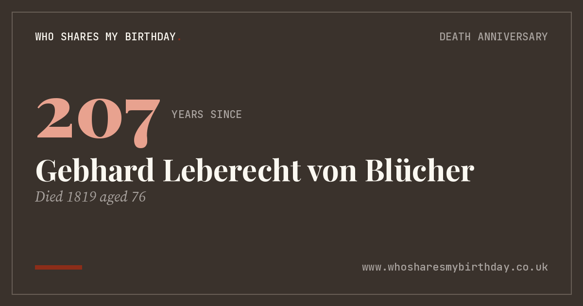 Gebhard Leberecht von Blücher