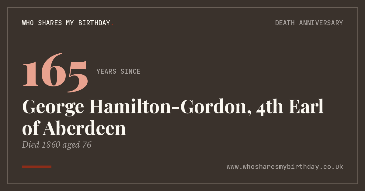 George Hamilton-Gordon, 4th Earl of Aberdeen