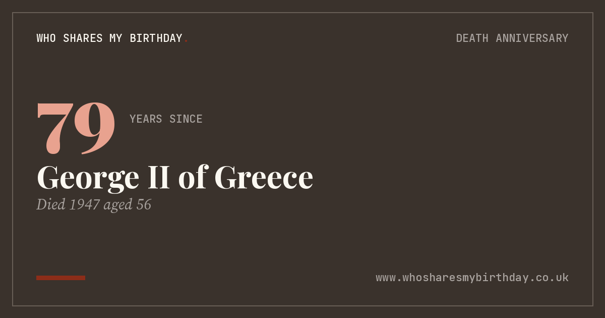 George II of Greece