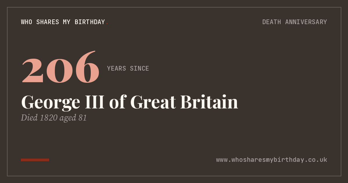 George III of Great Britain