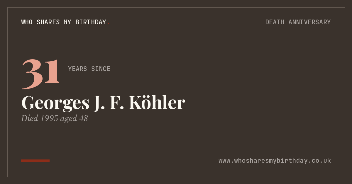 Georges J. F. Köhler