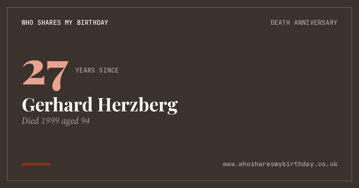 Gerhard Herzberg