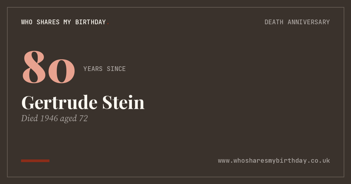 Gertrude Stein