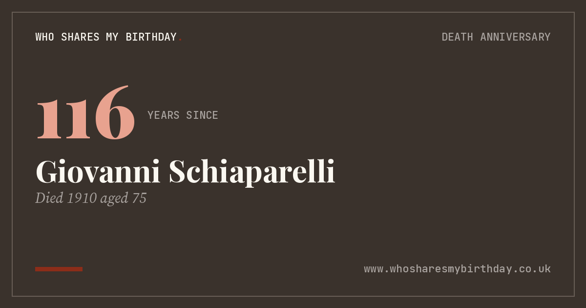 Giovanni Schiaparelli