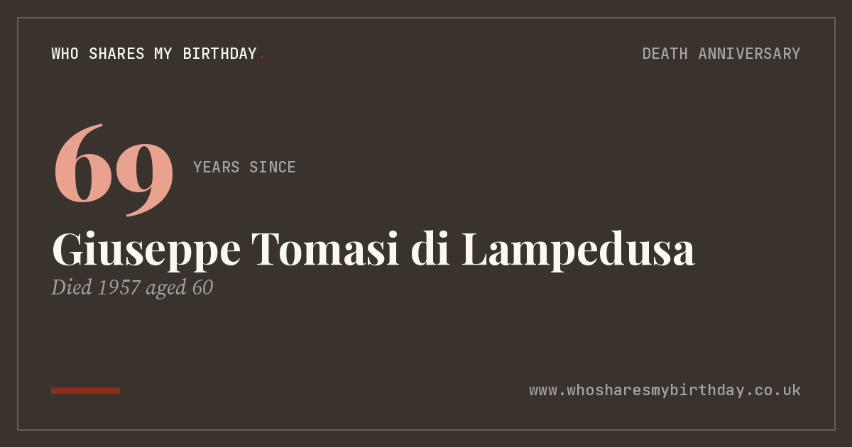 Giuseppe Tomasi di Lampedusa